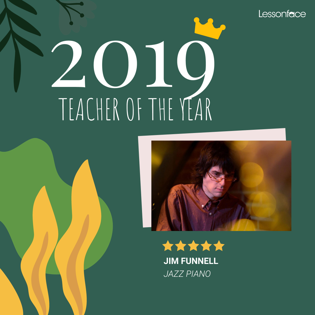 Jim Funnell jazz piano teacher of the year 2019