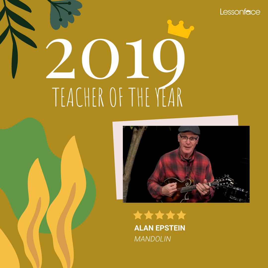 Mandolin teacher of the year 2019 Alan Epstein