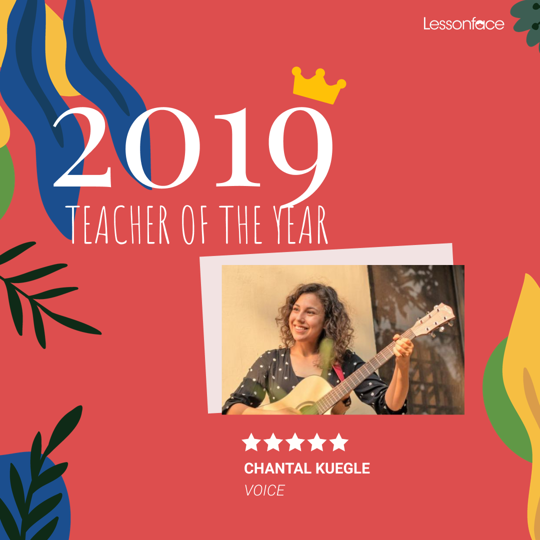 Voice teacher of the year 2019 Chantal Kuegle