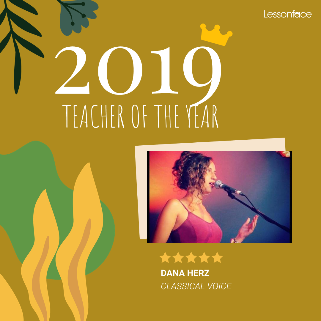 Classical Voice teacher of the year 2019 Dana Herz