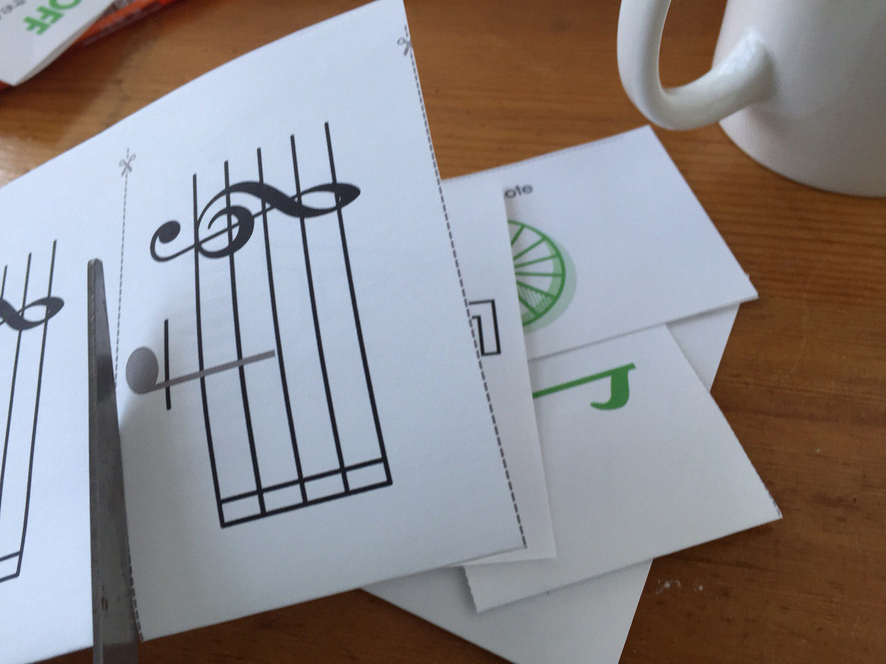 Flashcards to learn how to read music
