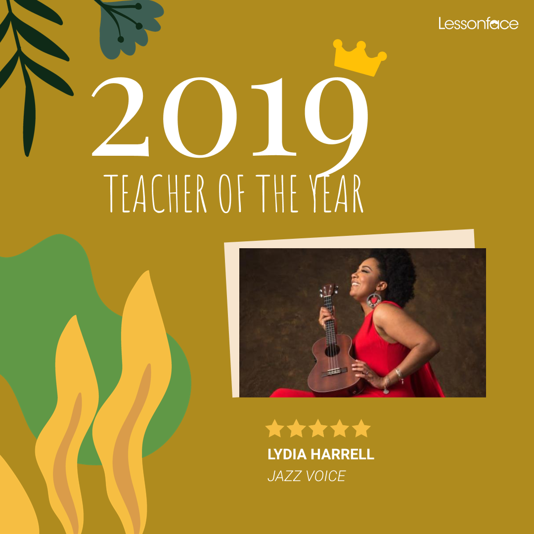 Jazz Voice teacher of the year 2019 Lydia Harrell