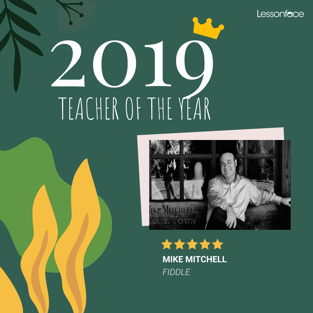 Fiddle teacher of the year 2019 Mike Mitchell
